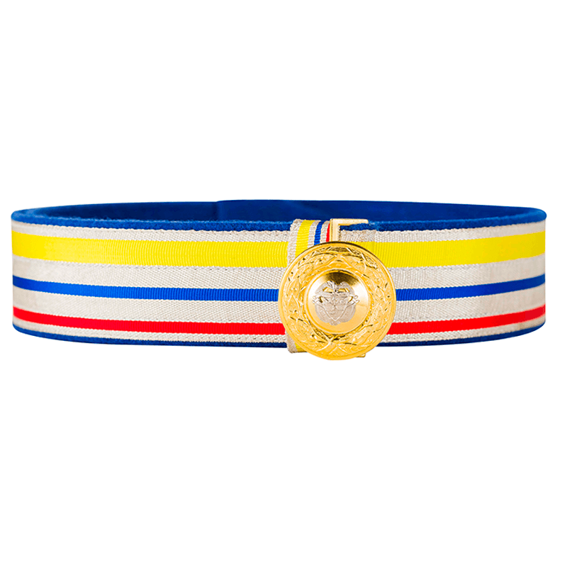 Cinturón de Plata Oficial Azul